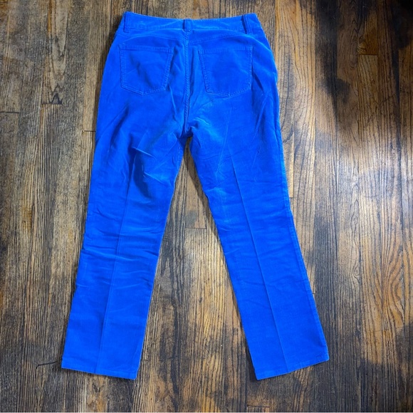 Talbots Heritage Blue Corduroy Pants Size 8P - Picture 2 of 3